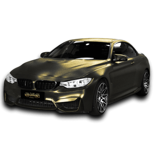 Black And Gold Car Wrapping In Dubai